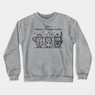 Better Than Reality Introvert Book Nerd Crewneck Sweatshirt